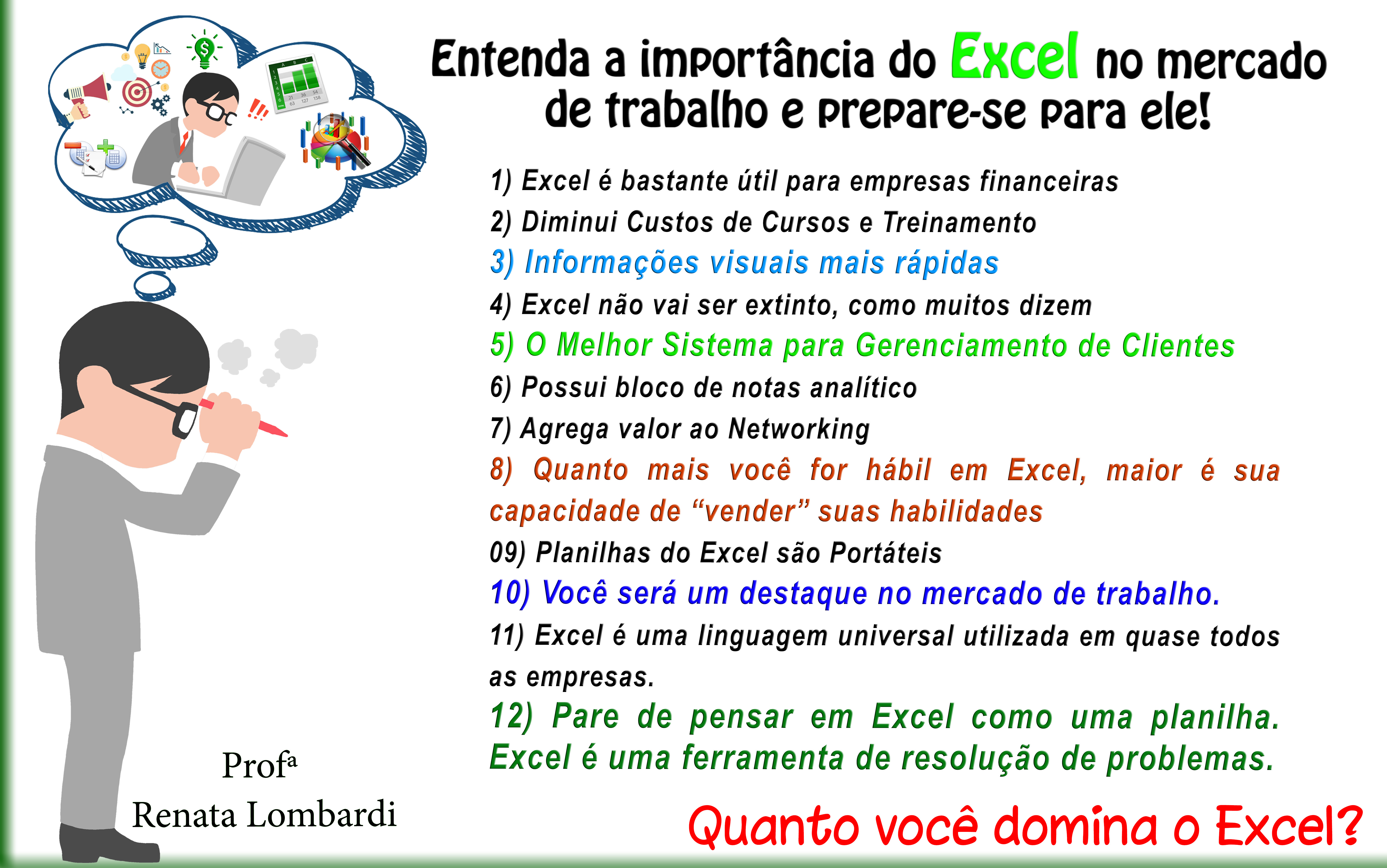 Entenda a importância do Excel no mercado de trabalho e prepare-se para ...